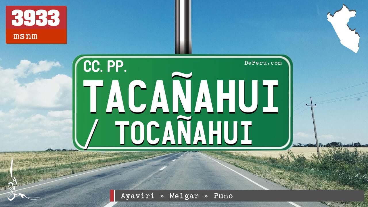 Tacaahui / Tocaahui