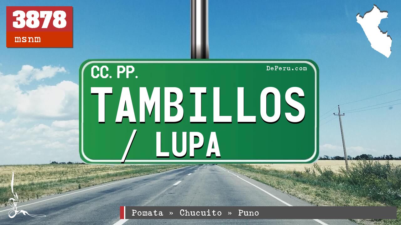 Tambillos / Lupa