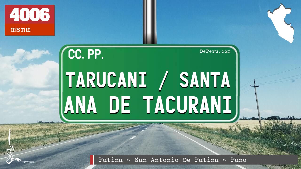 Tarucani / Santa Ana de Tacurani