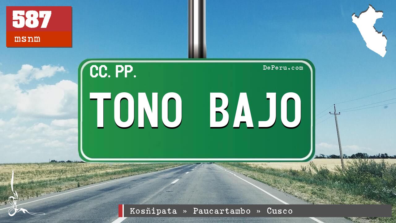 TONO BAJO