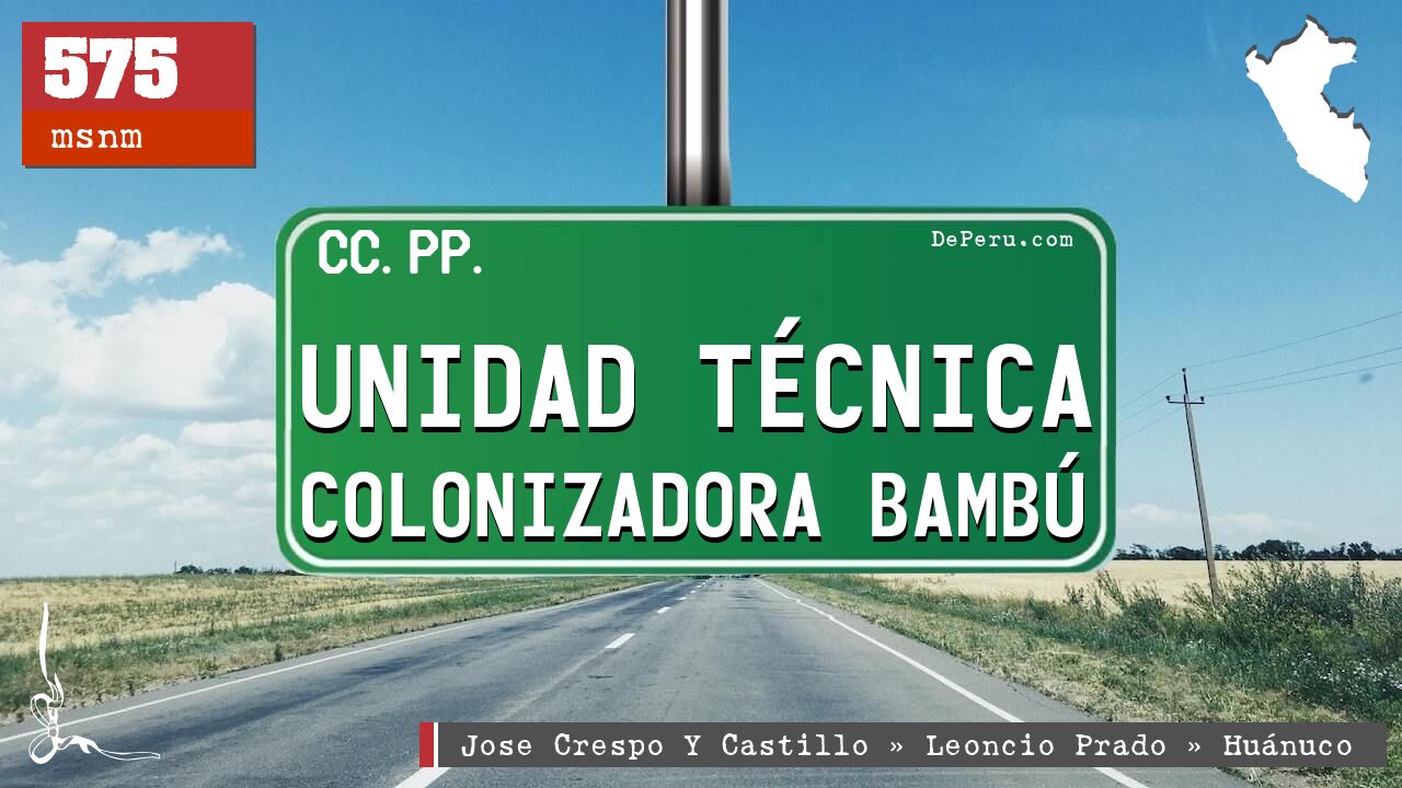 Unidad Tcnica Colonizadora Bamb