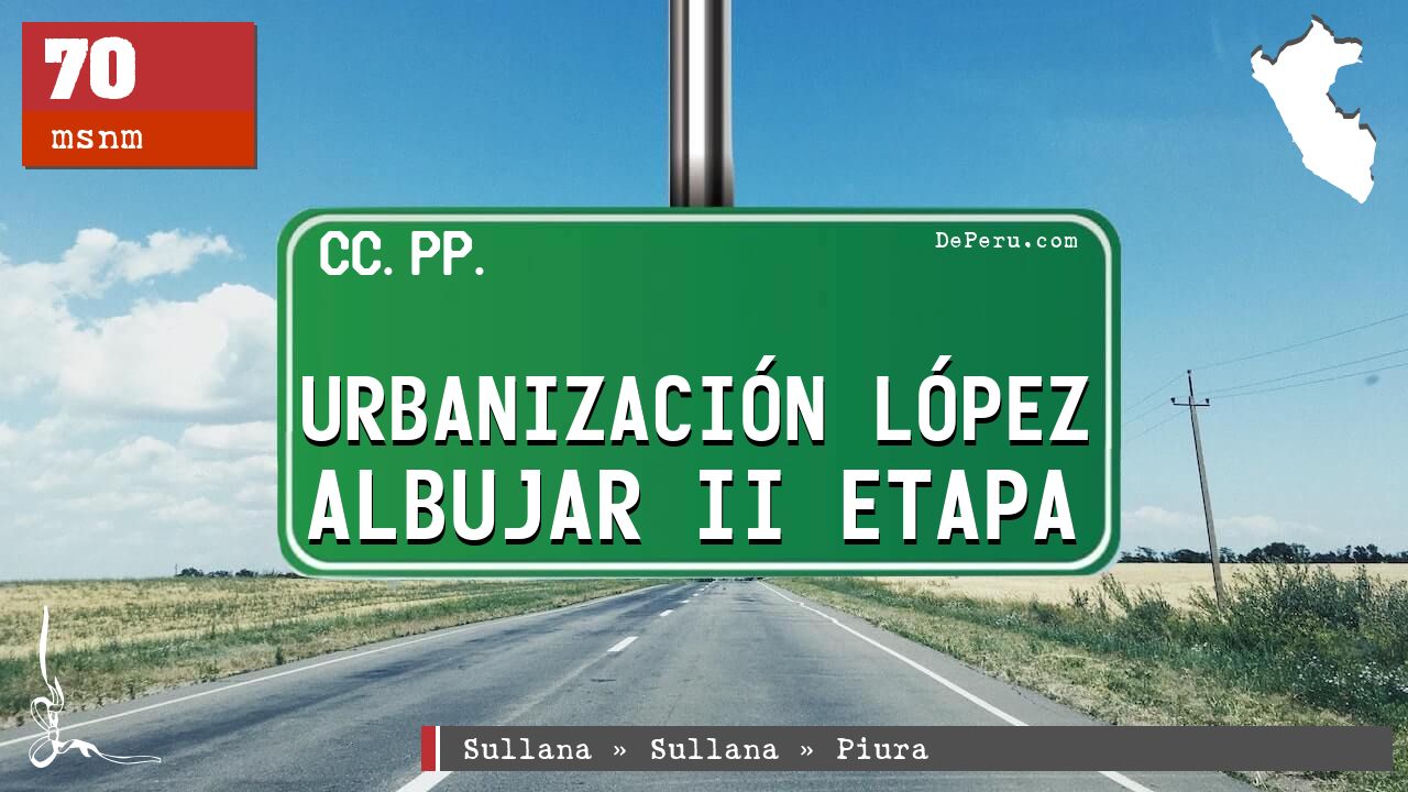 Urbanizacin Lpez Albujar II Etapa