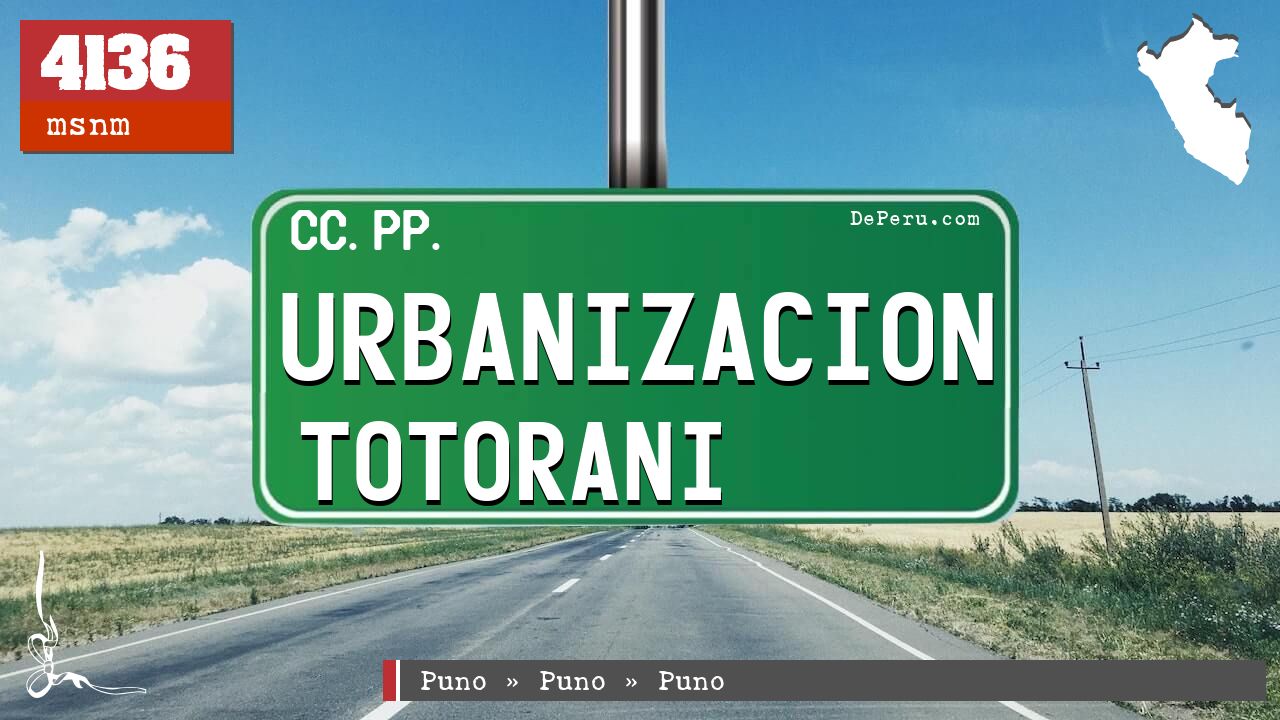 Urbanizacion Totorani