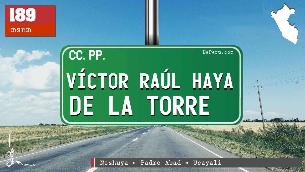 Vctor Ral Haya de La Torre