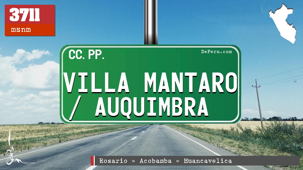 Villa Mantaro / Auquimbra