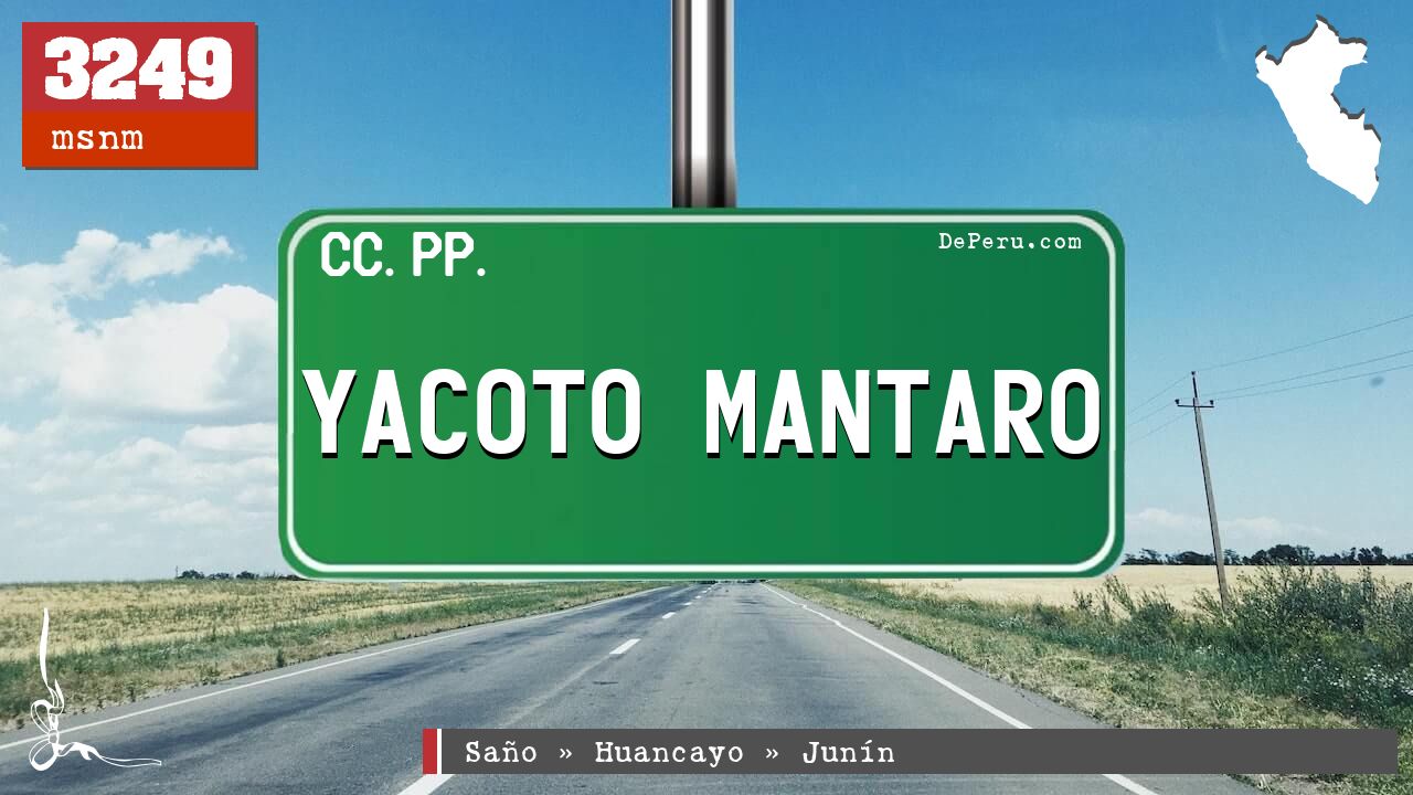Yacoto Mantaro