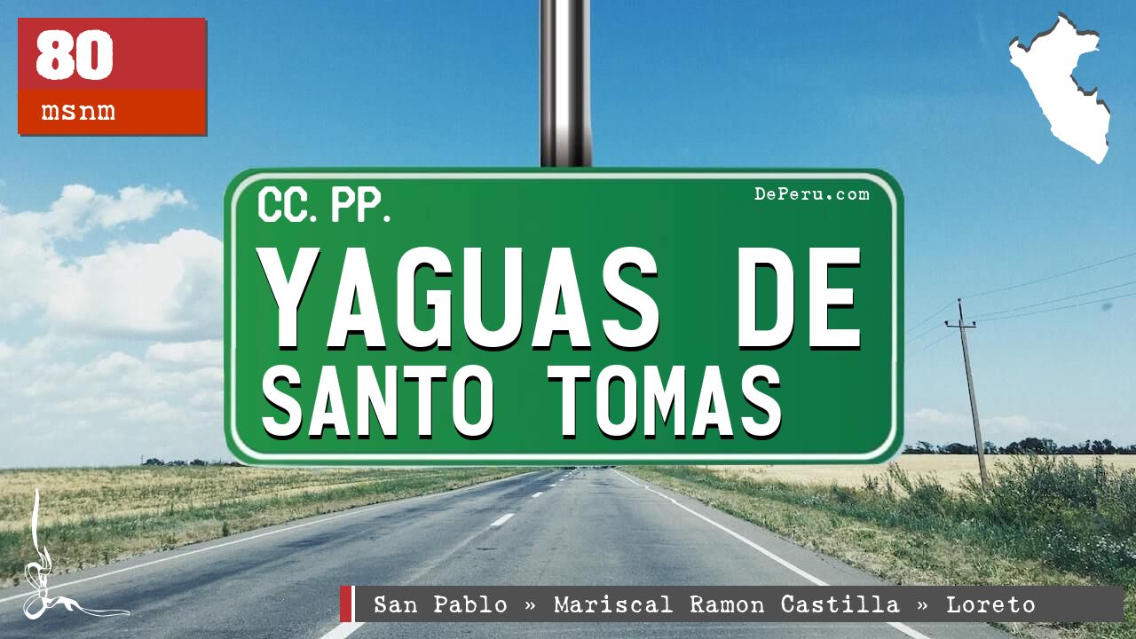 Yaguas de Santo Tomas