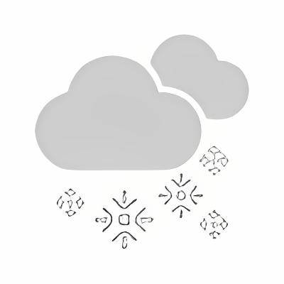 Cielo cubierto con nevadas moderadas (SN+)