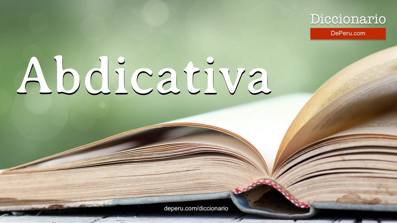 Abdicativa