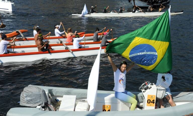 Oly - medioambiente - sailing - Brazil - protest - 2016 - contaminación - BRA