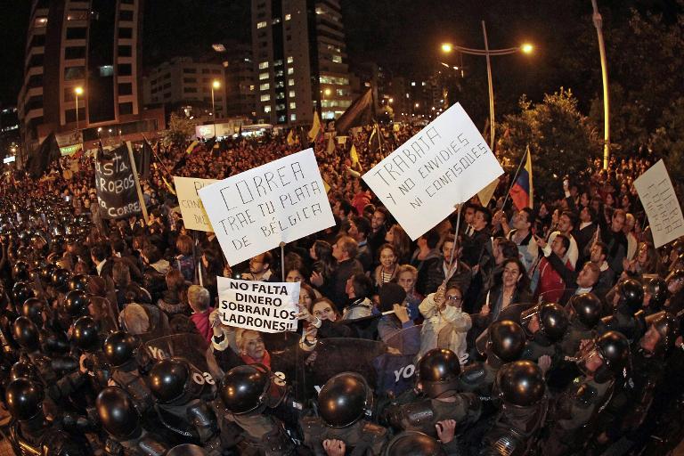 Ecuador - manifestaciones - impuestos - gobierno - economa