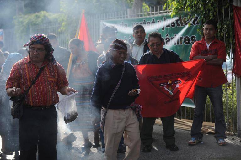 Guatemala - manifestaciones - indígenas - electricidad - GB