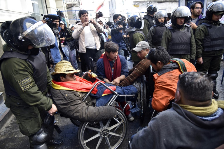 Bolivia,manifestaciones,gobierno,discapacitados