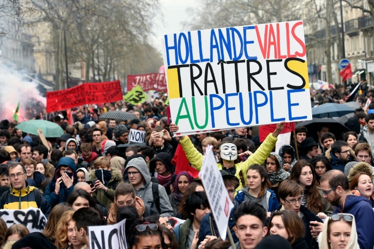 Francia, empleo, manifestaciones, social, política
