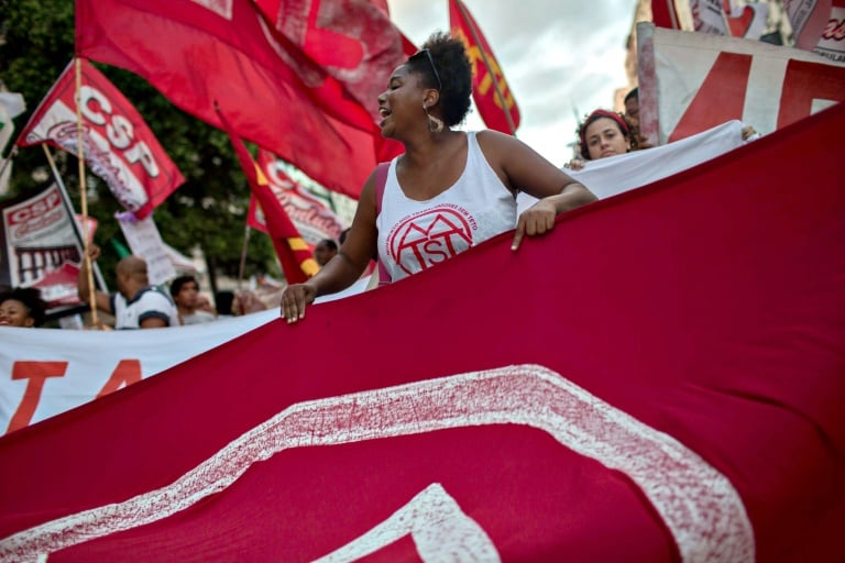 Brasil, política, manifestaciones, huelga
