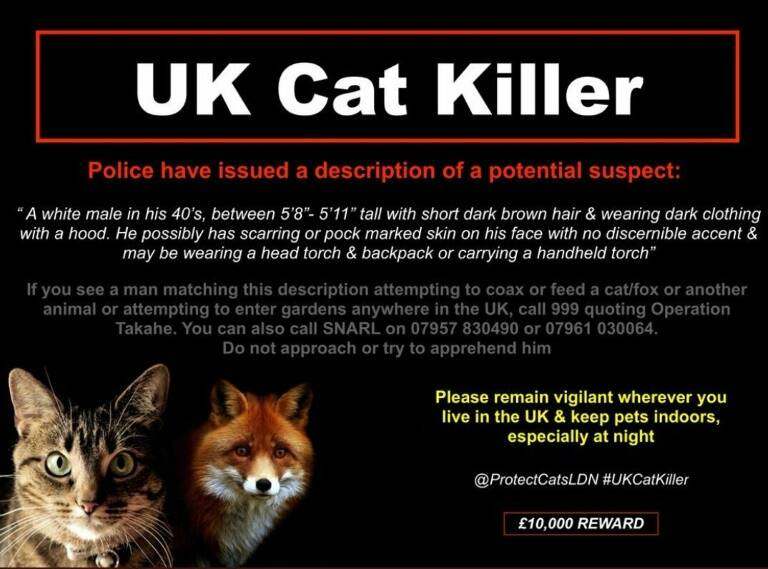 GB - animales - investigación - criminalidad