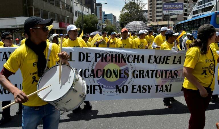 Ecuador - transporte - manifestaciones