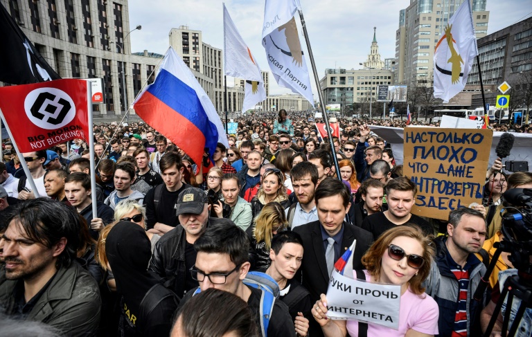 Rusia - manifestaciones - poltica - informtica - internet