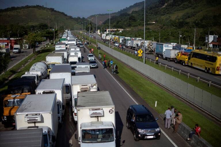 Brasil - manifestaciones - transporte - petróleo