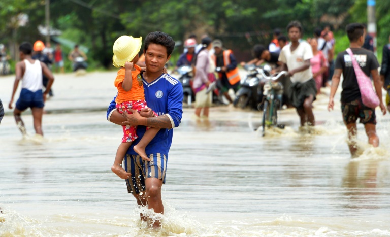 Birmanie - inondation - accident