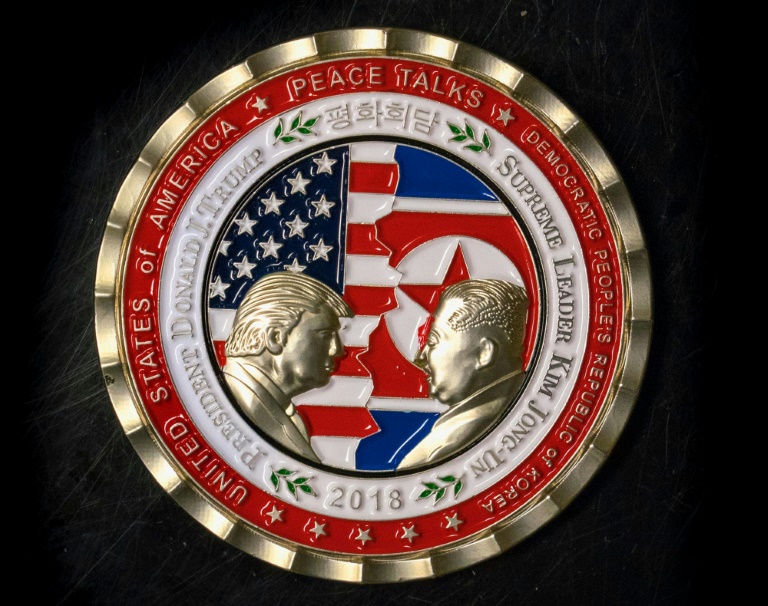 US - NKorea - Trump - Kim - coin