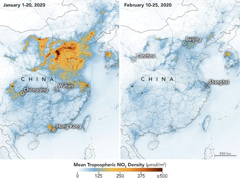Health - virus - China - economy - pollution - space
