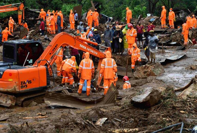 India, landslide, weather