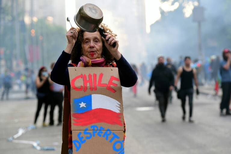 Chile,pensión,manifestaciones,gobierno
