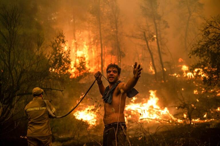 Grecia - clima - medioambiente - incendio - meteorología - emergencia
