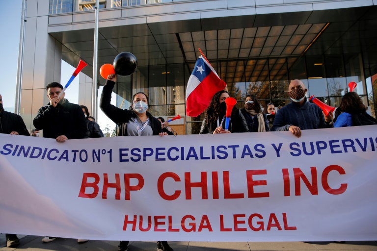 Chile - minera - huelga