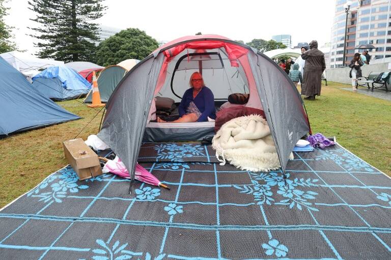 NZealand - demonstration - health - virus - weather