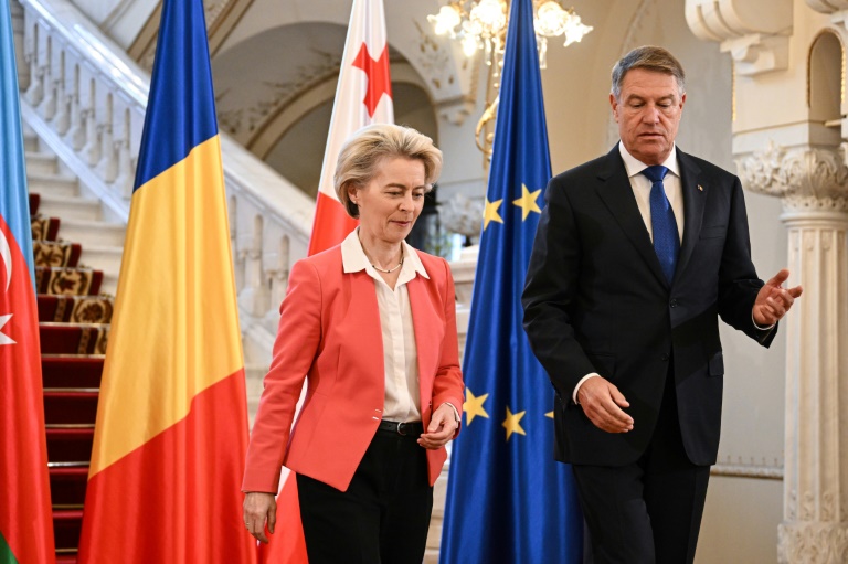 Rumania - Azerbaiyn - UE - Georgia - diplomacia - comercio - electricidad - Hungra