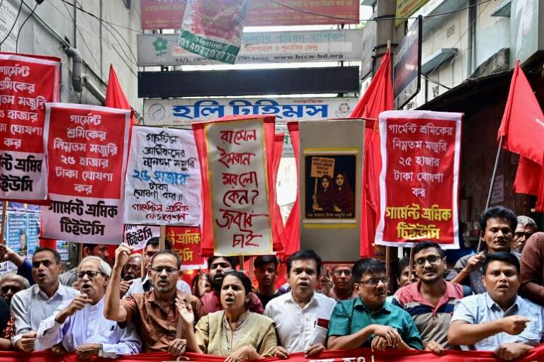 Bangladés,sindicatos,salarios,textiles,manufactura