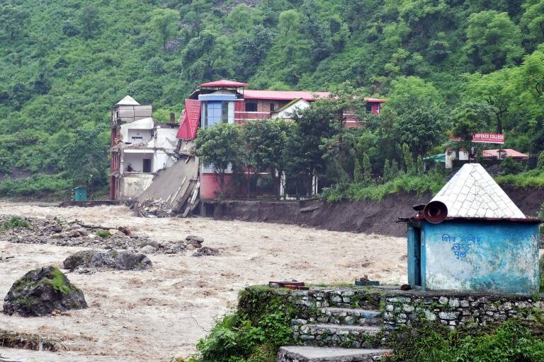 India,inundación,clima,alud,meteorología