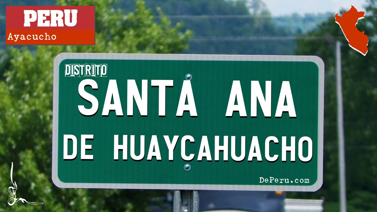 Santa Ana de Huaycahuacho
